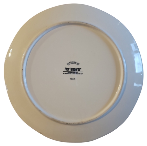 1 Vtg Sandpiper Pier 1 Imports Earthenware Plate - Picture 2 of 4